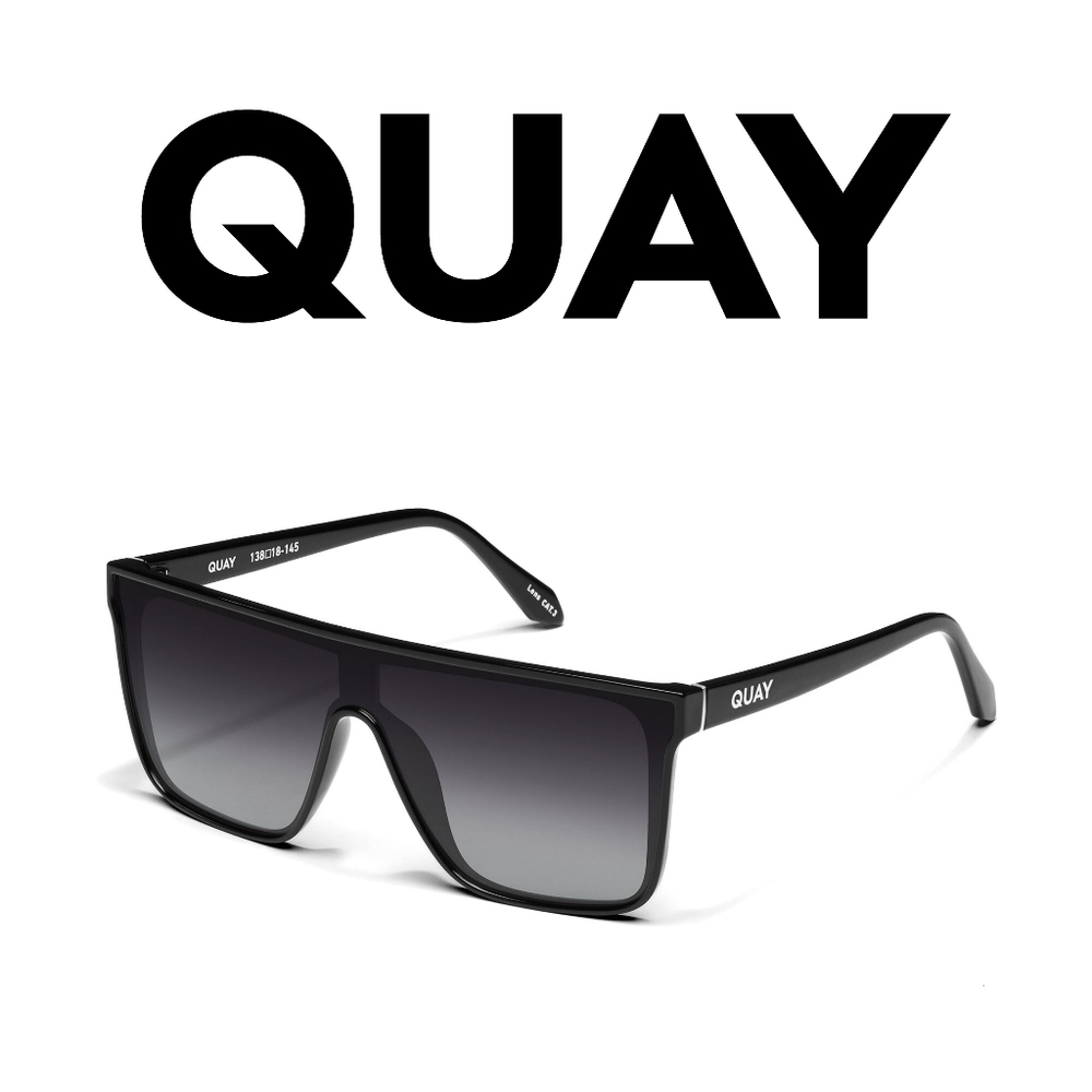 Quay Australia - Nightfall - Bestseller - Black Frame/ Smoke Lens - Medium - Picture 2 of 8